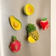 thumbnail image 5 of Wrapables 3D Resin Fridge Magnets, Food Simulation, Succulents, Famous Faces Refrigerator Magnets for Kitchen (Set of 5), Fruits, 5 of 7