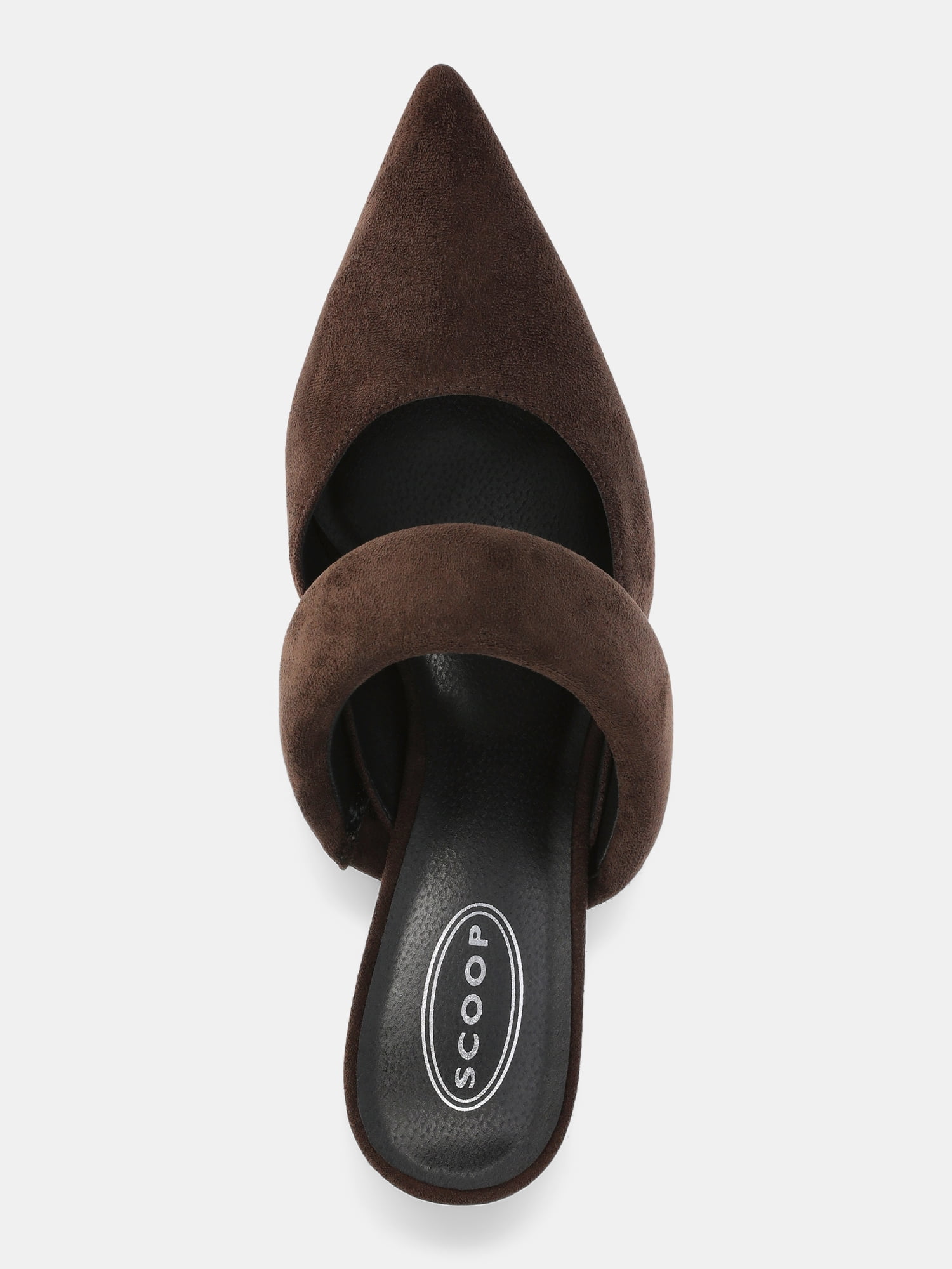 Scoop Women's Pointed Toe Kitten Heel Mary Jane Mules