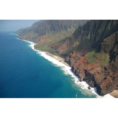 LAMINATED POSTER Landscape Motivation Ocean Hawaii Nature Mountains Poster Print 11 x