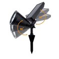 thumbnail image 4 of 2Pcs Outdoor Landscape Solar Spotlight Light, 4 Led Single Color Bright and Dark Sensor Solar Garden Lights for The Patio, Pathway,Lawn Garden Tree Waterproof Security Outdoor, White Light, 4 of 8