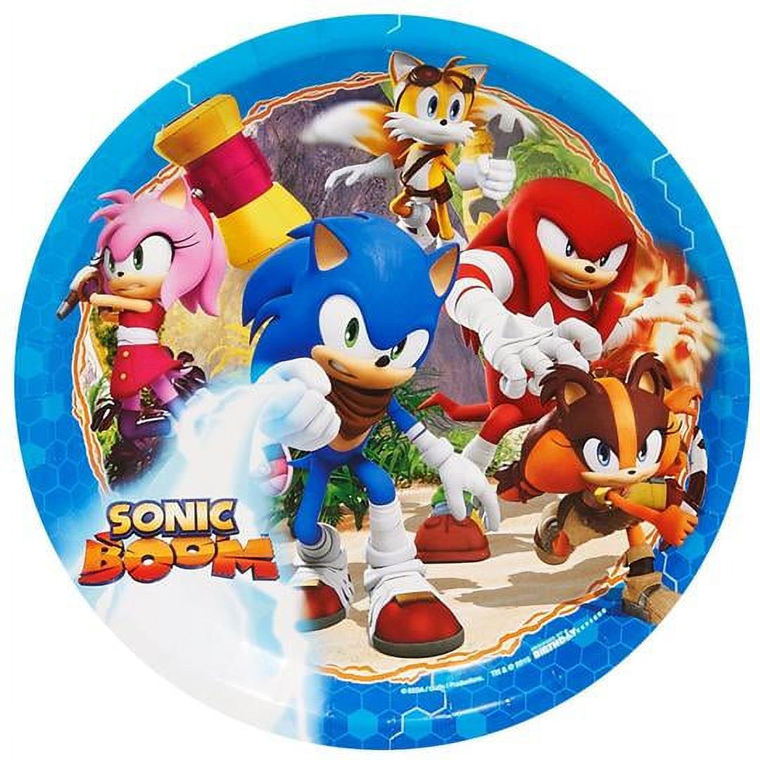 Sonic the Hedgehog Boom Amy Rose Knuckles The Echidna Edible Cake Topper  Image 