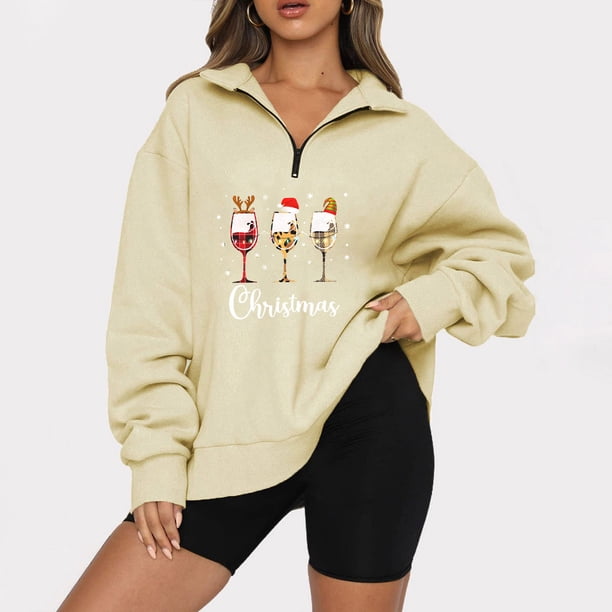 Pntutb, camiseta informal con cremallera y manga larga con cuello vuelto a la moda para mujer, camisetas Pntutb Pntutb-2660