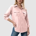 thumbnail image 2 of idosla Women's UPF 50 Long Sleeve UV Sun Protection Safari Shirts Outdoor Quick Dry Fishing Hiking Travel Shirts (Red, XXL), 2 of 6