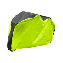 Uxcell Bike Cover Waterproof Outdoor 78.7" Polyester Anti Dust Rain Wind Snow Bicycle Covers with Lock Holes, Black Bright Green