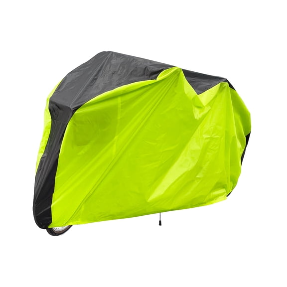 Uxcell Bike Cover Waterproof Outdoor 78.7" Polyester Anti Dust Rain Wind Snow Bicycle Covers with Lock Holes, Black Bright Green