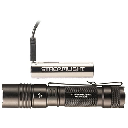 Streamlight ProTac 2L-X USB Rechargeable 500 Lumen LED Handheld Flashlight, Black -
