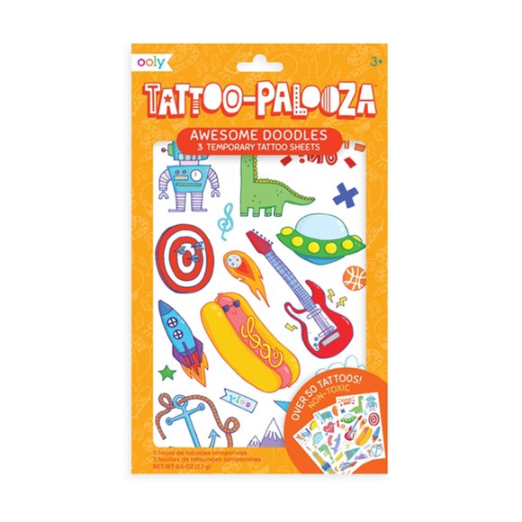 Ooly Tatuajes temporales TATOO-PALOOZA DOODLES - 176-002 - 50 pzas Ooly 176-002