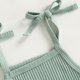 thumbnail image 3 of Conjunto De Ropa De 3 Piezas Baby Girl Knitting Monos Shorts Diadema Ropa diaria (Lake Blue 12-18M) Cgtredaw para Niña lago azul T S, 3 of 7