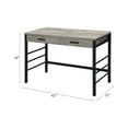 thumbnail image 3 of Newboti Disho Light Weathered Oak & Black Finish Writing Desk W/USB 333220853735976, 3 of 11