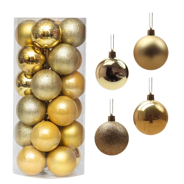 Fiudx Adornos Navideños, Plástico Irresponsables, Adornos de Árboles Festivos, Adornos de Guirnaldas, Fiestas y Bodas, Diseño Apto de Toda La Familia, Opciones de Tamaño de 4 Cm