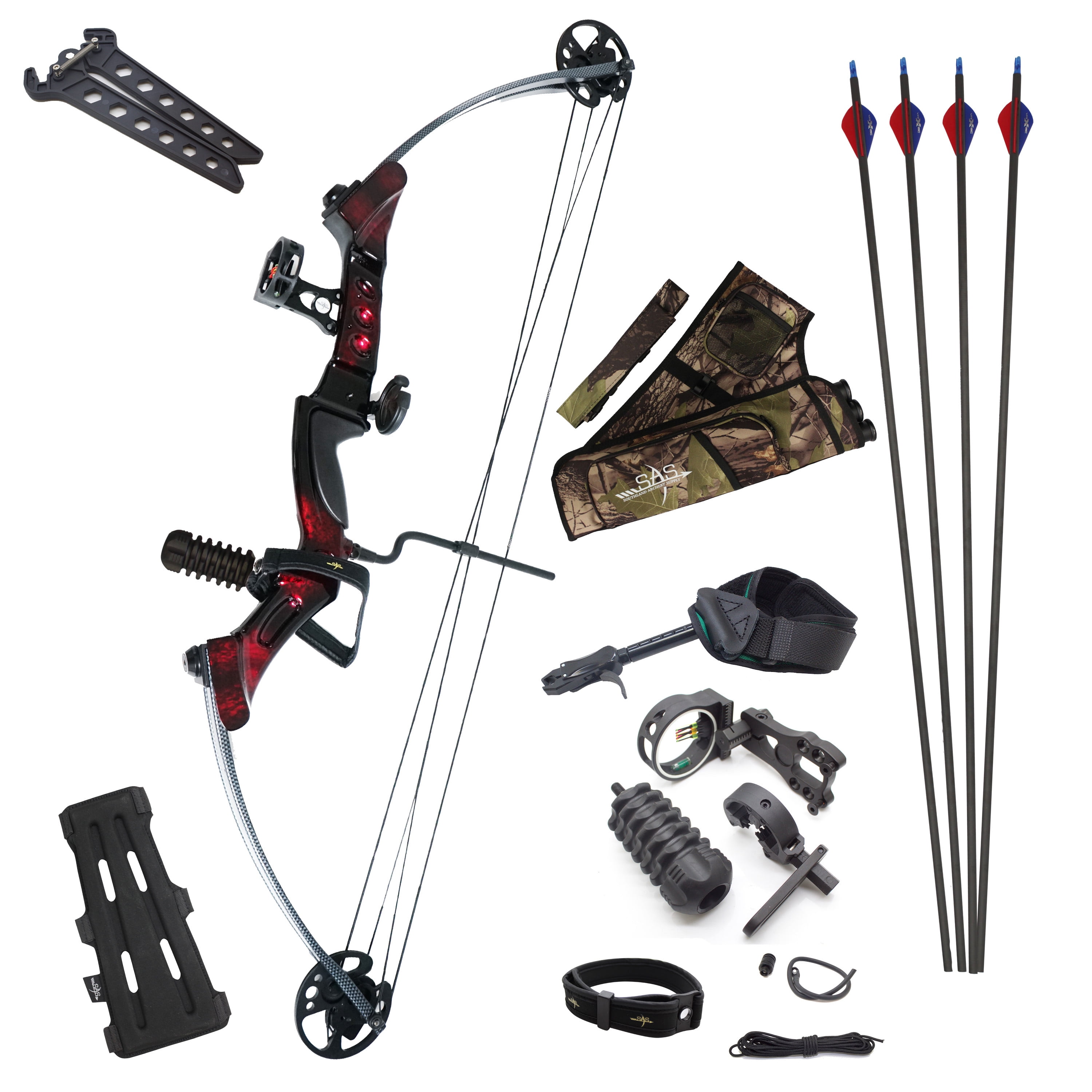 SAS Primal 3550 lbs Compound Bow Target Pro Package