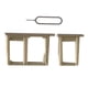 thumbnail image 1 of Soporte de Bandeja de y Bandeja de Ranura para Soporte + Pin de Expulsión para - Oro Sunnimix Soporte de bandeja de tarjeta SIM dual, 1 of 7