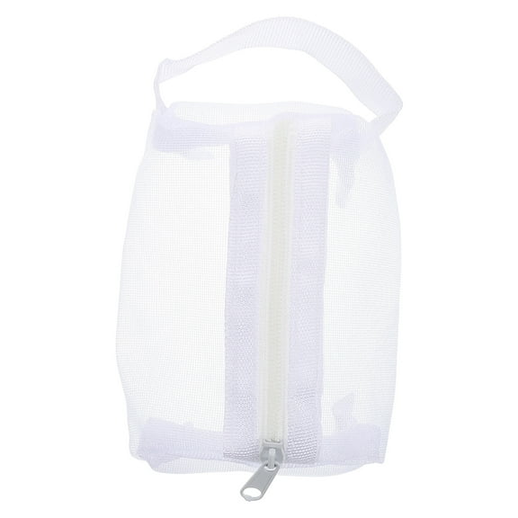 Worgeous White Mesh Small Pouch For Women Travel 1Set 3.9In X 3.0In X 2.3In