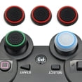 thumbnail image 2 of 2 tapas de silicona para joysticks analógicos de PS4, PS3, ONE, ONE X, ONE S, 360 y U (negro y rojo), 2 of 7
