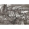 thumbnail image 3 of Durer, Albrecht 14x11 Black Modern Framed Museum Art Print Titled - The Cannon, 3 of 5