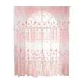 thumbnail image 1 of Rideau en Tulle, Motif Floral en Polyester, Rideau de Fenêtre Robuste et Résistant, 1 of 8