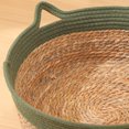 thumbnail image 6 of Cat Scratcher Bed Handmade Straw Cat Bed Basket for Indoor Cats Breathable Pet House Nest Scratch-Resistant for Furniture Protection Green 35cmx13cm, 6 of 6