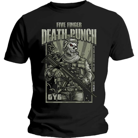 Fiver Finger Death Punch Men's War Soldier T-Shirt Small | Officially Licensed Merchandise