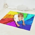 thumbnail image 2 of Rainbow Tie Dye Spiral Pattern Blanket,Comfortable Soft Flannel Throw Blanket,All Season,Warm Lightweight Blankets for Sofa Bed Couch Living Room Chair,30"x40", 2 of 4