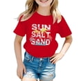 thumbnail image 2 of TSADFHJI Girls Tops Size 14-16 Dressy Winter Girls Tee Summer Coconut Tree Sunset Beach Top Hawaii Vacation Short Sleeve Tropical Shirts for Girl, 2 of 4