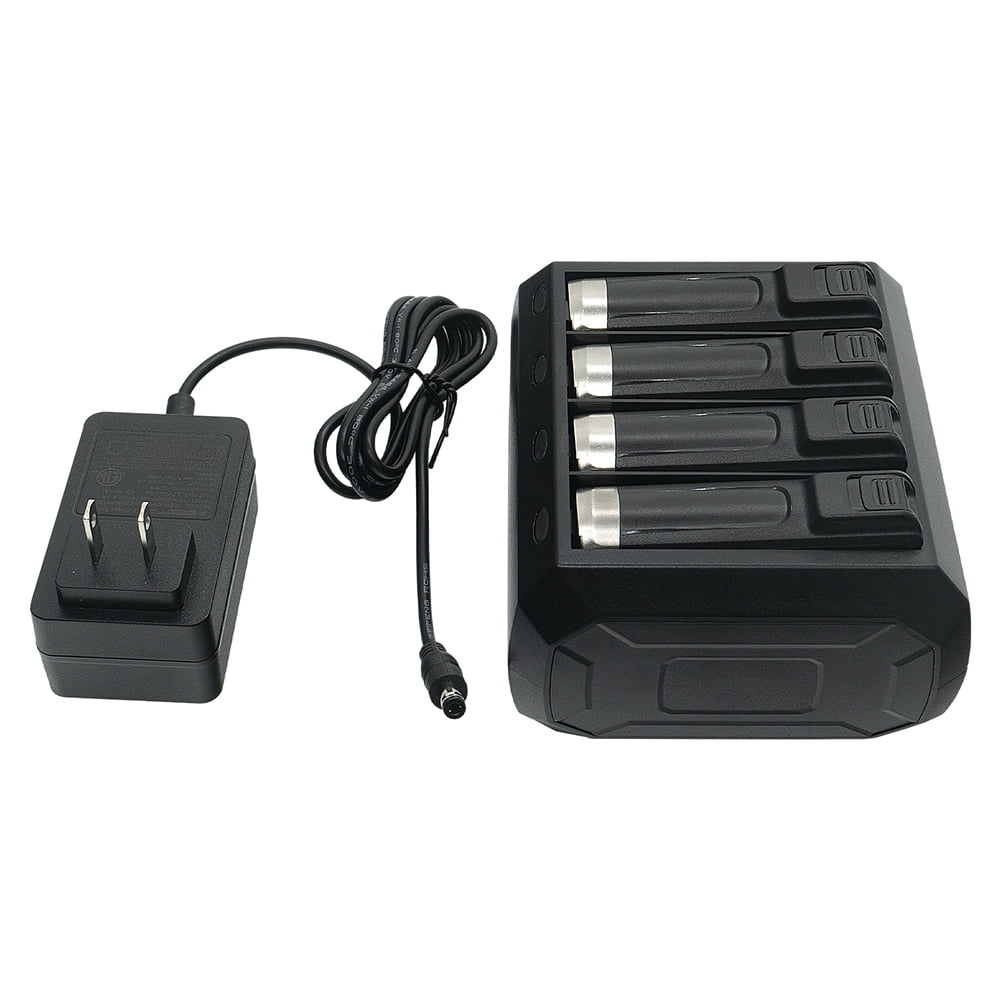 4 Slot Charger Cradle with Adapter for Zebra WT6000 RS6000 Barcode Scanner Charger Base