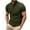 Army Green, variant on Besolor Men's Casual Summer Shirts Short Sleeve Basic Button Muscle T-Shirt Gym Workout Athletic Tee Tops