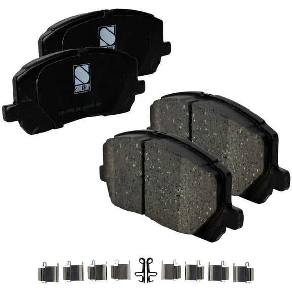 Brake Pad Set Compatible with 2001-2007 Toyota Highlander 6Cyl 4Cyl 3.0L 2.4L 3.3L Front
