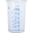 32 Ounce (1000ml) Disposable Flexible Clear Graduated Plastic Mixing