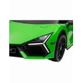thumbnail image 2 of PINGÜE® Montable Eléctrico Niños Lamborghini®  Revuelto Licencia Oficial | Control Remoto 2.4 GHz | Batería 12V 4.5AH |8 Km/h | 2 Motores 390 | Luces LED, Música, Radio| GREEN, 2 of 8