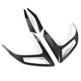 thumbnail image 3 of 4pcs Rear Taillight Decorative Cover ABS Carbon Fiber Style Paste Installation Replacement For   10th 16-19, 3 of 8