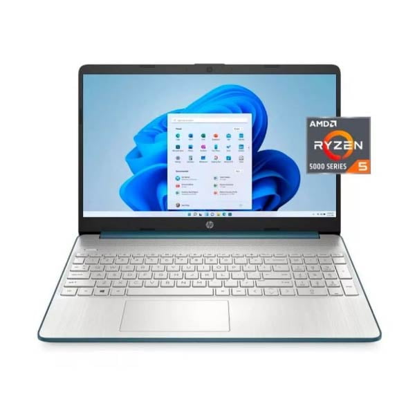 Laptop HP 15.6" Full HD; AMD Ryzen 5-5500U, 8GB RAM, 256GB SSD; Azul