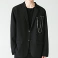 thumbnail image 3 of Juliy European and American Mens Long-chain Brooch, Personalized Hollow Rhinestone Decorative Pin, Lapel Pin with Long-chain Suit Shirt Accessories, 3 of 4