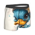 thumbnail image 2 of Rateoe Cute Sunflower Blue Duck Mens Boxer Briefs Poly Spandex Performance Boxer Briefs Underwear Hem Boxer Briefs - Small, 2 of 8