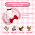 thumbnail image 2 of BRKURLEG Plaid Cat Collar, Cute Small Animal Bow Tie Costume for Bunny Cat Mini Dog Kitten Puppy, Small Pet Outfits Decor for Daily Wear Wedding Parties, 2 of 8