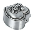 thumbnail image 3 of Metal Jewelry Box Innovative European Style Vintage Exquisite Rose 3D Embossment Mini Trinket Storage Box Heart, 3 of 12