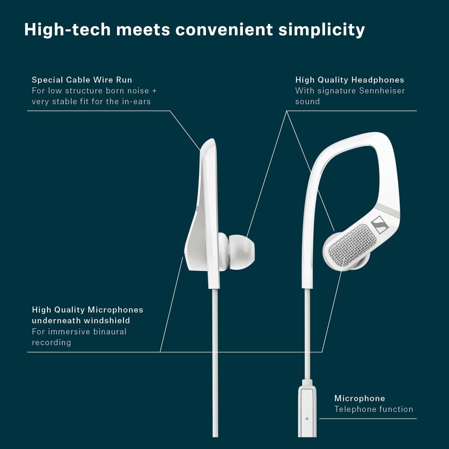 Sennheiser Ambeo Smart 3D Recording Headphones with Built in Microphone Walmart