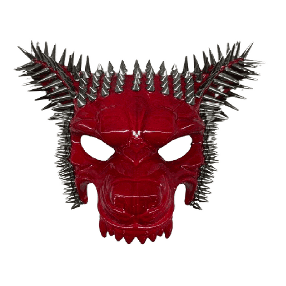 KBW Global Resin Red Wolf Spiked Mask