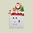 thumbnail image 6 of NSESSHome Merry Christmas Removable Switch Stickers, Funny Santa Claus and Snowman Wall Sticker, Light Switch Window Decor, Family Holiday Christmas Day DIY Art Decals, 6 of 9