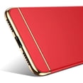 thumbnail image 7 of iPhone 12 Case/iPhone 12 Pro Case, 3-in-1 Luxury Hybrid Hard Plastic with Gold Trim Matte Finish Slim Thin Phone Case for Apple iPhone 12/12 Pro (6.1")(2020), 7 of 7