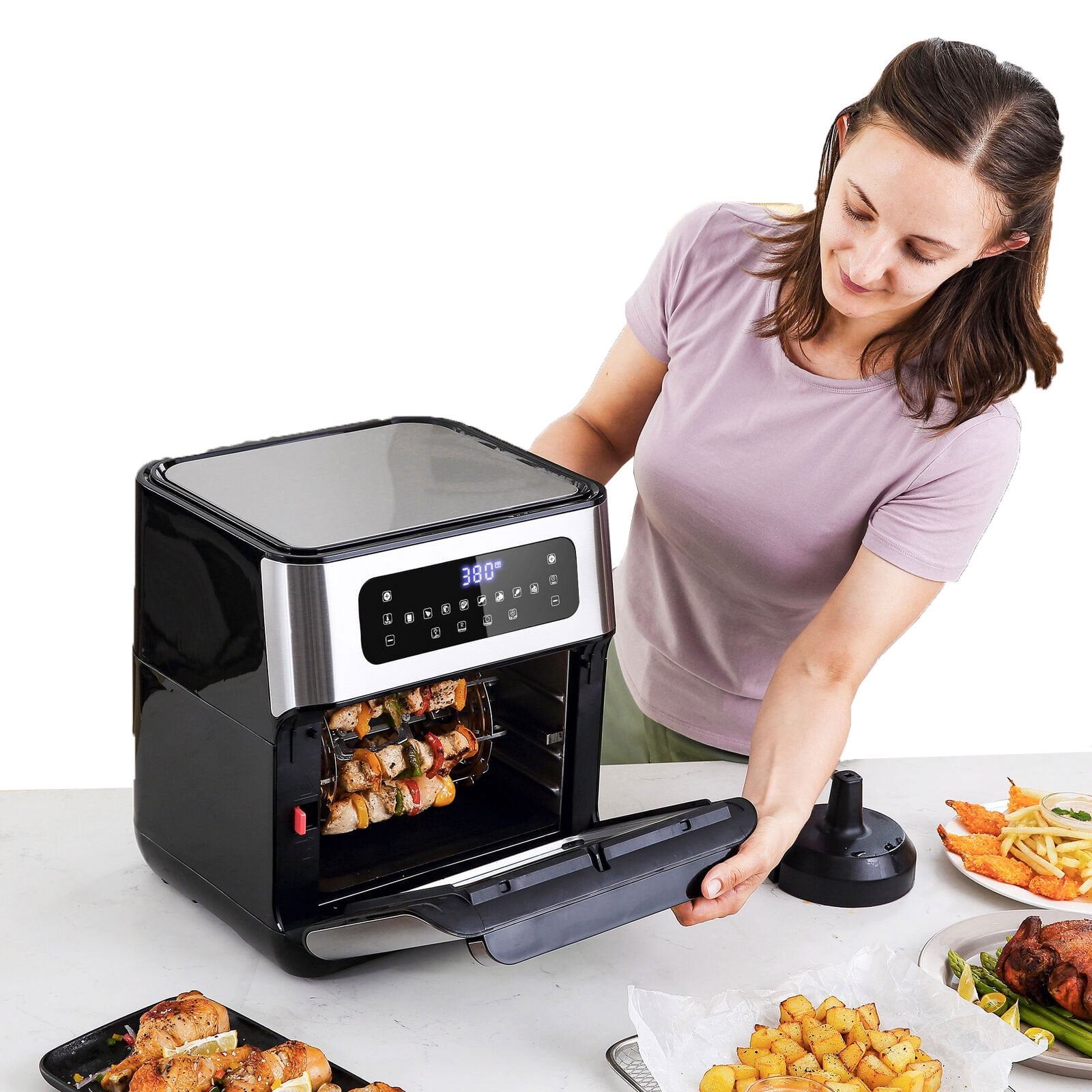 10Qt Air Fryer Oven LED Touch Display Countertop Baker Oven w/ 8 Cooking  Modes, 1 Unit - Kroger