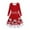 ZA3-Red, variant on Hfolob Kids Santa Dress For Girls Christmas Princess Party Long Sleeve Dresses Dress For Kids