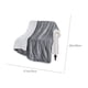 thumbnail image 3 of Manta polar de felpa de doble capa | Manta gruesa de franela de cordero de doble cara | Edredón de invierno suave y cálido para sofá cama | Manta de viaje ligera y acogedora | Gris, azul marino,, 3 of 6