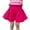 Hot Pink, variant on Odeerbi 1-9 Years Toddler Girls Summer Cotton Linen Shorts Ruffle Wide Leg Shorts Casual Breathable Solid Color Cute Leisure Shorts