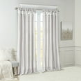thumbnail image 5 of Madison Park Modern Faux Silk Sheer Curtain Panels for Living Room, 50'' x 84'', Silver, 5 of 8