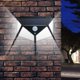 thumbnail image 2 of Paquete de 4 Luces LED Solares para Exteriores, Luz Solar PIR con Sensor de Movimiento, Luz de Pared, Resistente al Agua, Luz Solar para JardíN, 2 of 5