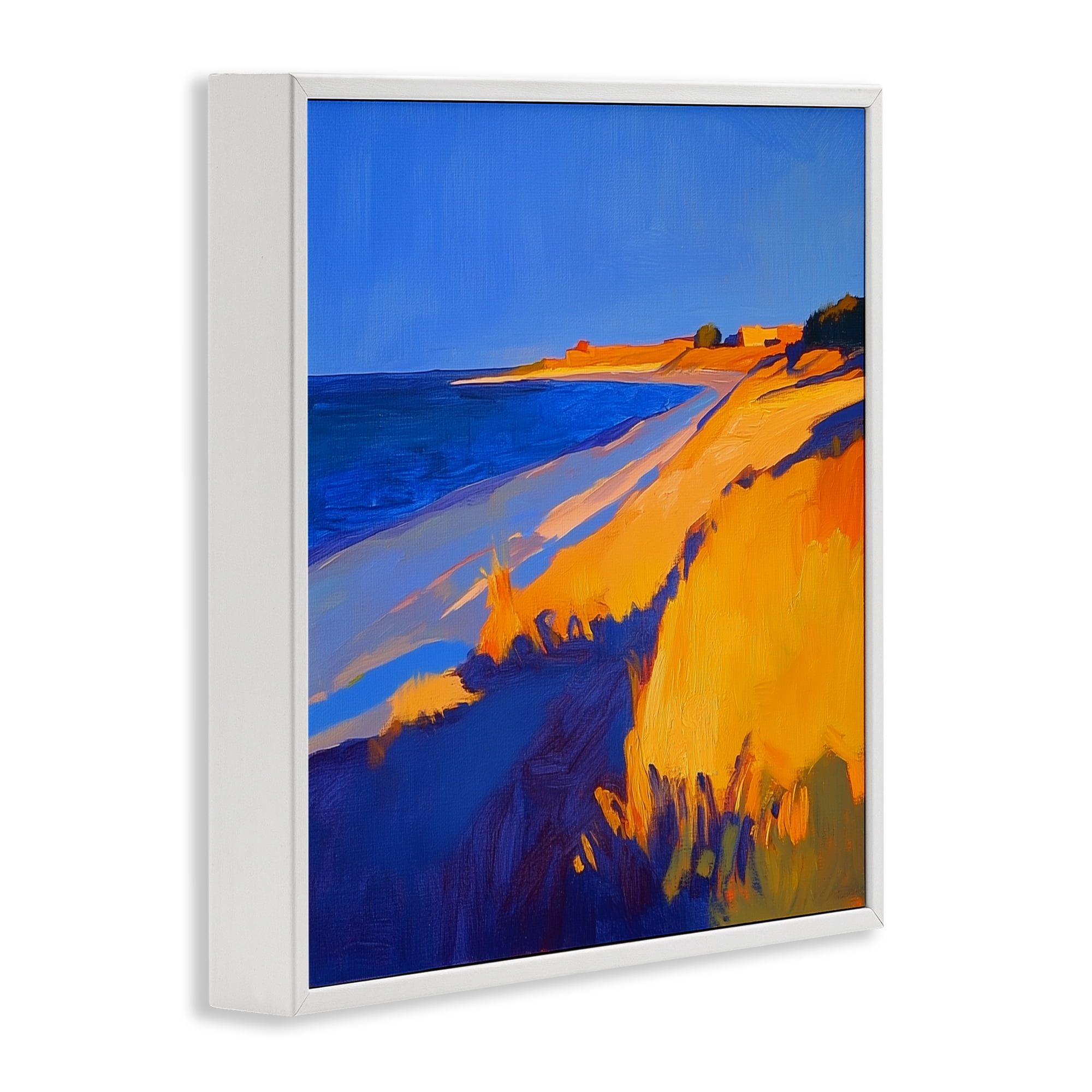 Stupell Industries Complimentary Coast Seascape White Framed Giclee Art, design by Walker Noble
