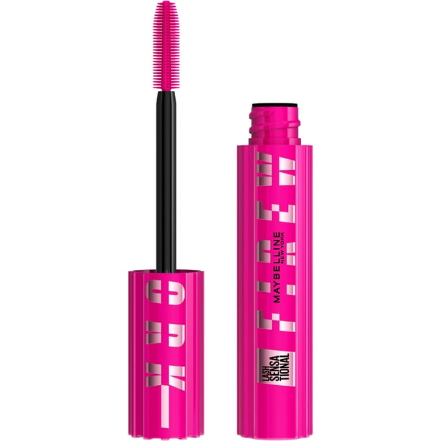 Máscara Maybelline Lash Sensational Firework, lavable, negra