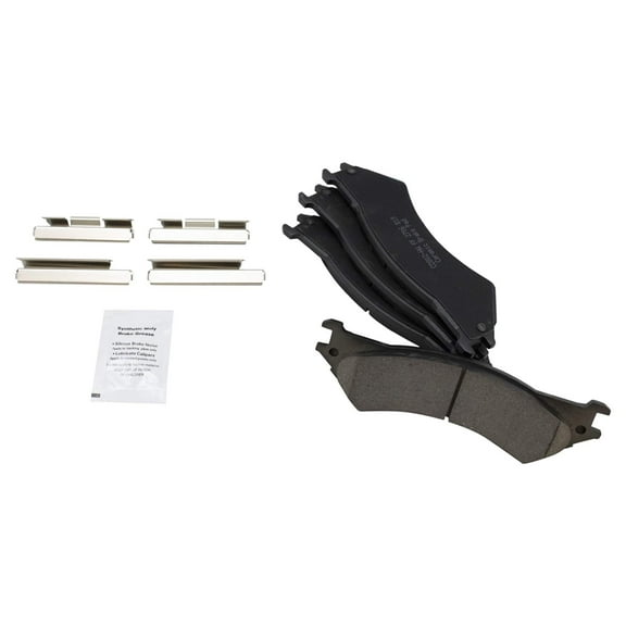 TRQ Rear Ceramic Disc Brake Pad Kit for 99-07 Econoline Van E250 E350 BFA73138