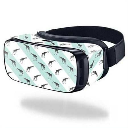 Skin Decal Wrap Compatible With Samsung Gear VR (Original) cover Sticker Design Aqua Giraffe