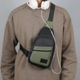 thumbnail image 4 of Chest Bag Crossbody 30cm, Adjustable Strap Multi Pocket for Sports Travel, Layered Compartment Reflective Night Safe, Lightweight Durable Fabric and Outdoor Daily Commute, 4 of 7